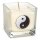 &Ouml;kologische Rapswachs-Duftkerze Yin Yang  -- &plusmn;260g; 6x6x6 cm