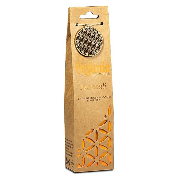 Organic Goodness Patchouli Weihrauchkegel  Halter -- 72g