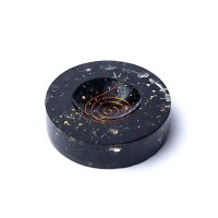 Orgonit Edelsteinkugel Stand schwarzer Turmalin -- 6cm