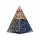 Orgonit Pyramide Sodalith mit Mond und Sternen -- 6x6x8,5cm