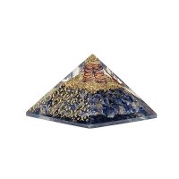 Orgonit Pyramide Sodalith mit Mond und Sternen --...