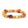 Palo Santo Armband mit 4 Huayruro Perlen elastisch -- 0.8 cm
