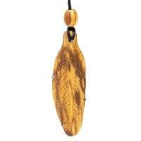 Palo Santo Halskette Feder klein -- 6 cm