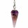 Pendel Amethyst &amp; Chakrakette -- 16 g; 3-4 cm
