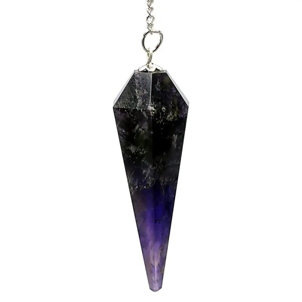 Pendel Amethyst mit Facettenspitze -- 3.5 cm