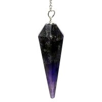 Pendel Amethyst mit Facettenspitze -- 3.5 cm