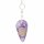 Pendel Amethyst tropfenf&ouml;rmig der Blume des Lebens -- 13 g