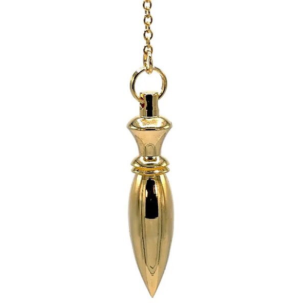 Pendel aus Messing vergoldet -- 14 g; 4.4 cm