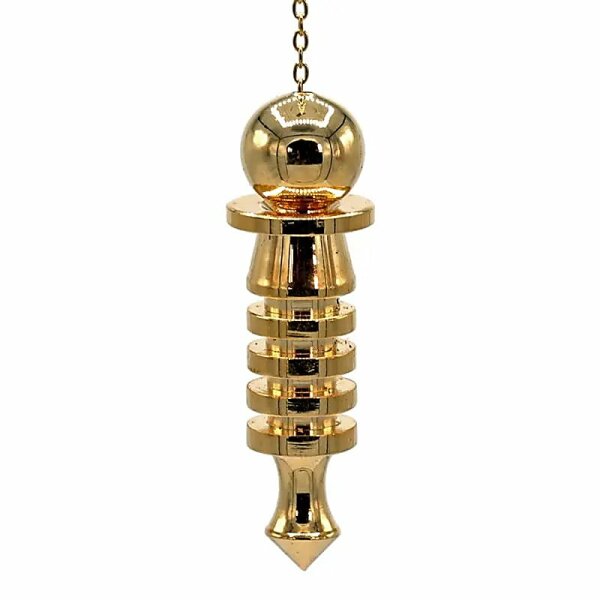 Pendel aus Messing vergoldet -- 24 g; 5 cm