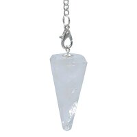 Pendel Bergkristall & Chakrakette -- 16 g; 3-4 cm