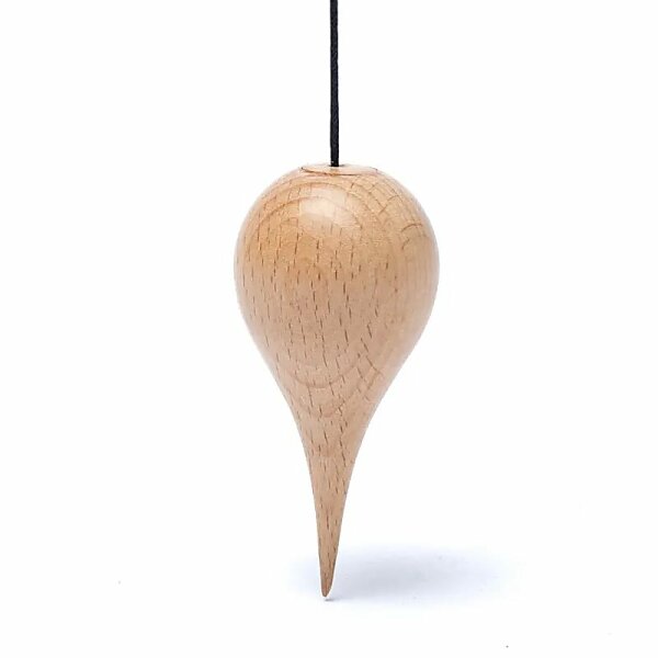 Pendel Holz tropfenförmig -- 6,5cm