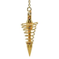 Pendel Messing vergoldet -- 12 g; 4 cm