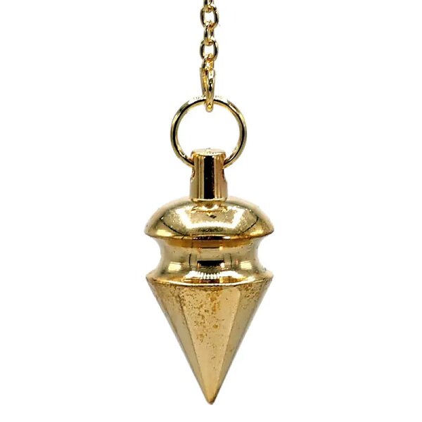 Pendel Messing vergoldet -- 14 g; 3 cm