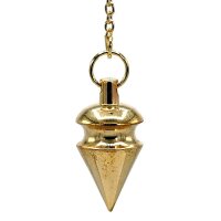 Pendel Messing vergoldet -- 14 g; 3 cm