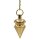Pendel Messing vergoldet -- 14 g; 3 cm