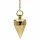 Pendel Messing vergoldet -- 18 g; 3 cm