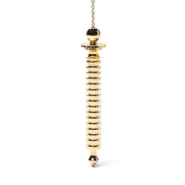 Pendel Messing vergoldet Blume des Lebens -- 10.5cm