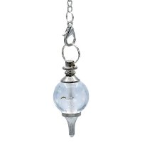 Pendel polierter Bergkristall & Metall -- 12 g;...