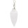 Pendel Selenit mit Facette spitz zulaufend -- 22 g; 4 cm