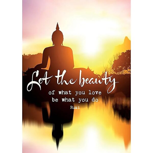 Postkarte Let the beauty -- 15x10.5 cm
