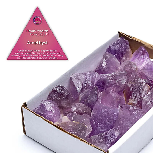 Power Box 11 roher Amethyst Heilung -- ±800-1000 g