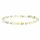 Prehnit Armband mit Facettenschliff elastisch -- 0.4 cm