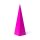 Pyramidenkerze magenta unparf&uuml;miert -- 21x6cm