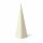 Pyramidenkerze off white unparf&uuml;miert -- 21x6cm