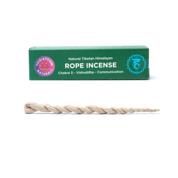 Räucherschnüre 5. Chakra Kommunikation -- ± 15 cm; ±43g