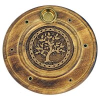 Räucherstab- Weihrauchkegelhalter Baum des Lebens --...