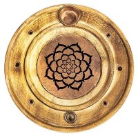 Räucherstäbchen- & -kegelhalter Lotus...