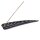 R&auml;ucherst&auml;bchenhalter Blatt Speckstein schwarz -- 25x6.5 cm