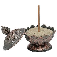 Räucherstäbchenhalter Lotus kupferfarbig --...