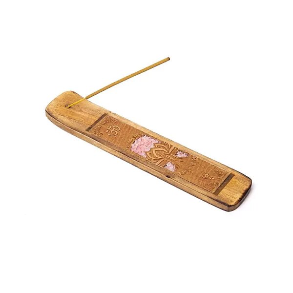 Räucherstäbchenhalter Namaste Rosenquarz -- ±15,5x5cm