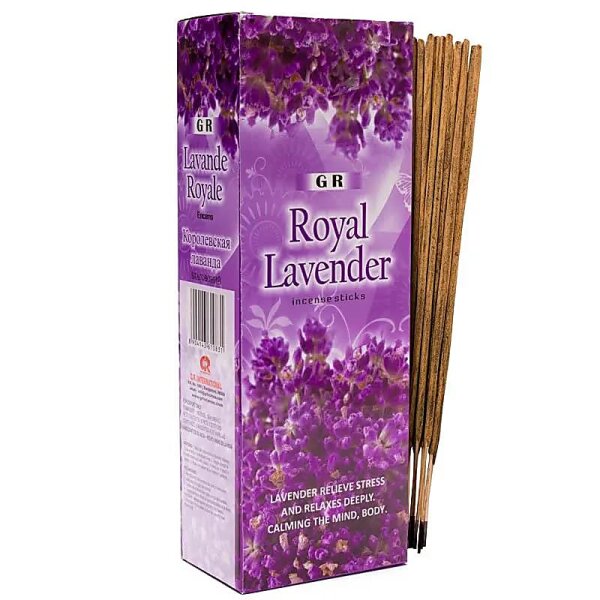 Räucherwerk Lavendel Sechseck-Packung -- 20 g