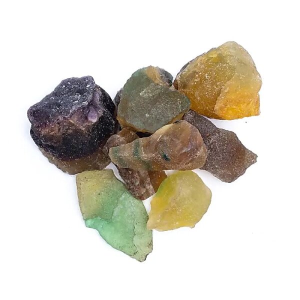 Regenbogenfluorit roh -- ±3-8cm; ±1000g