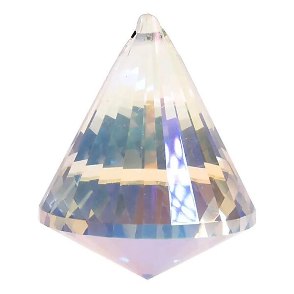 Regenbogen-Kristalle Kegel Perlmutt AAA Qualität  -- 4.2x5.3cm