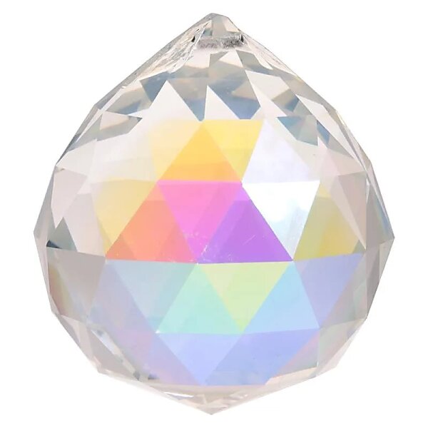 Regenbogen-Kristalle Kugel Perlmutt dunkle AAA Qualität -- 5 cm