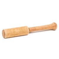 Reibeklöppel klein mit Leder camelfarben -- 25 g;...