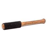 Reibeklöppel klein mit Leder schwarz -- ±25g;...