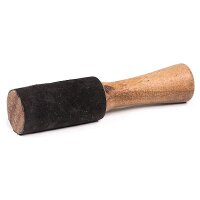 Reibeklöppel Leder schwarz --  ±95 g;...