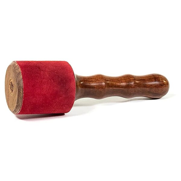 Reibeklöppel mit Leder -- ±200 g; ±19.5x6.5 cm