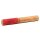 Reibekl&ouml;ppel mit Leder rot --  &plusmn;90g; &plusmn;19x3cm