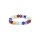 Ring 7 Chakra Steine elastisch -- 3mm