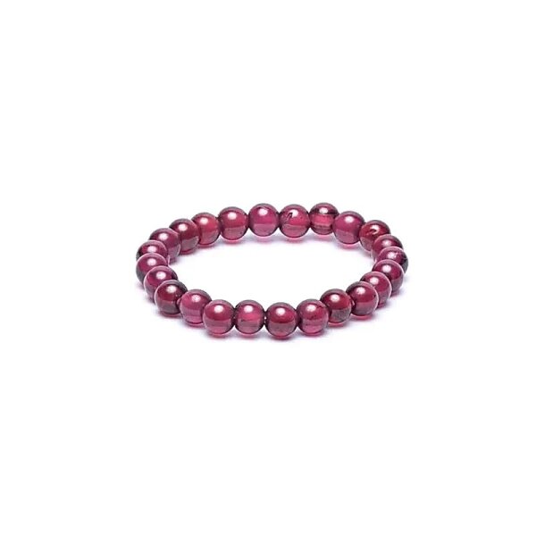 Ring Granat elastisch -- 3mm