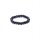 Ring schwarzer Turmalin elastisch -- 3mm