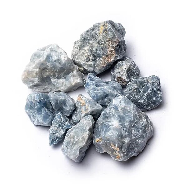 Roher blauer Calcit -- ±500g; ±2-8cm