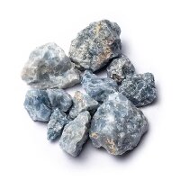 Roher blauer Calcit -- ±500g; ±2-8cm