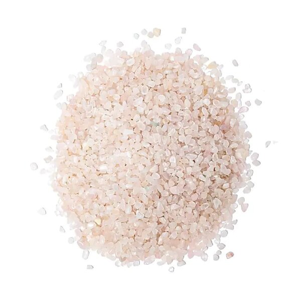 Rosenquarz Chips sehr klein -- ±550g; ±0,1-0,3cm