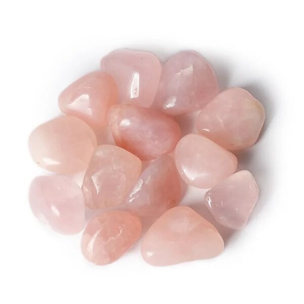 Rosenquarz Trommelsteine A- Qualität -- ±3-8 cm; ±500 g